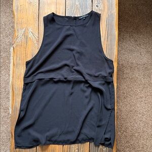 PaperMoon Black Sleeveless Layered Tank Top size L